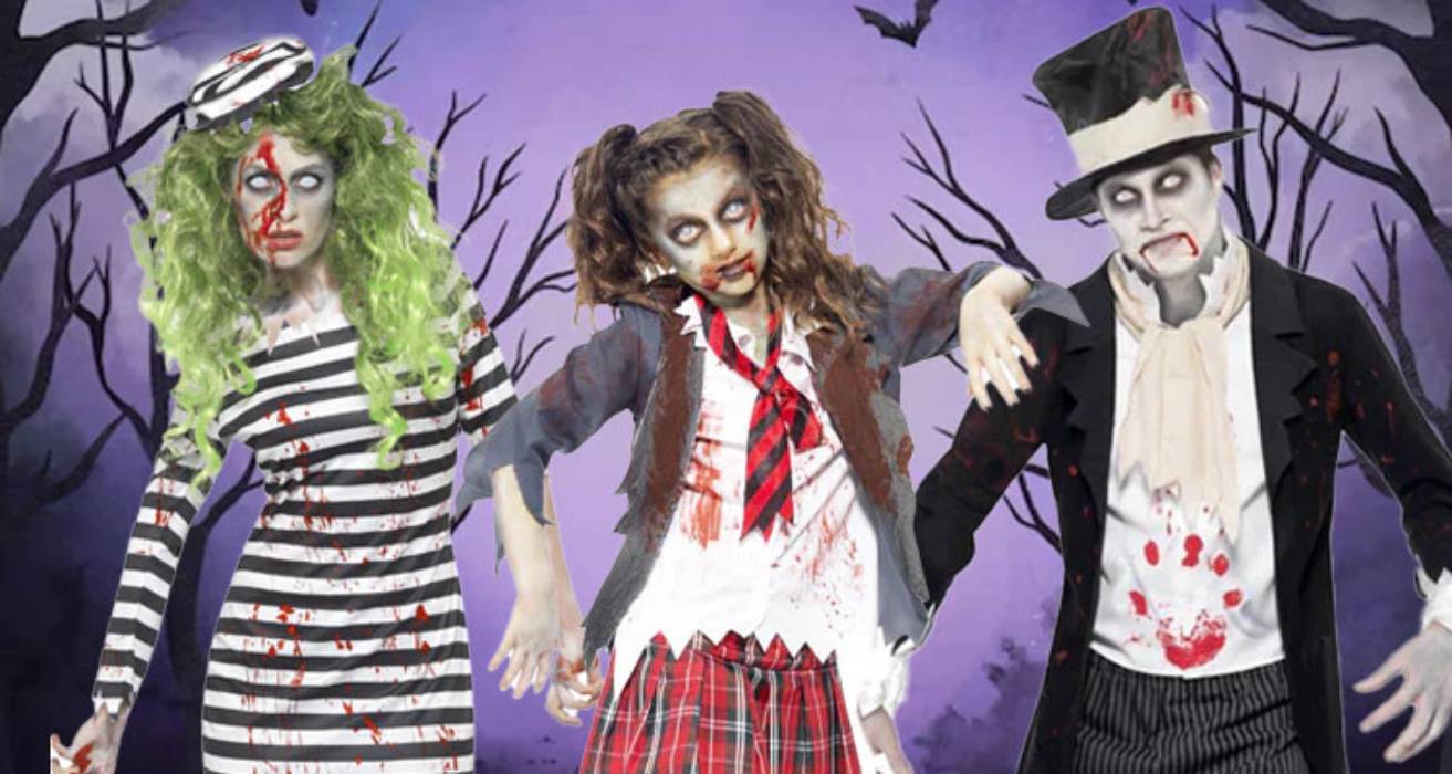 Transform to Zombie with Halloween costume ideas last-minute