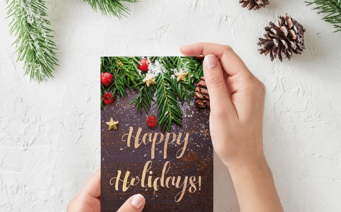 Ideas for composing employee Christmas card sentiments