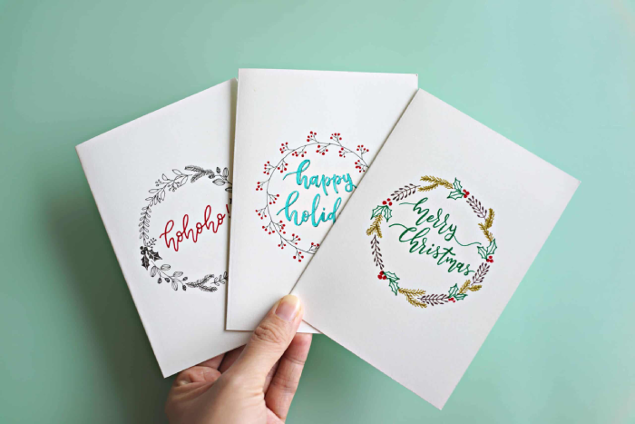 Professional Christmas Greetings for Business Cards