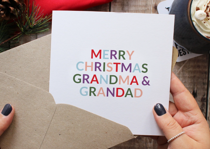 Grandparents' Yuletide Card Wishes