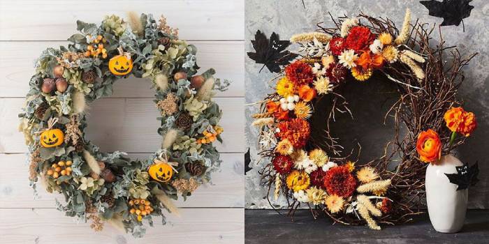 Handcrafted Halloween Wreaths