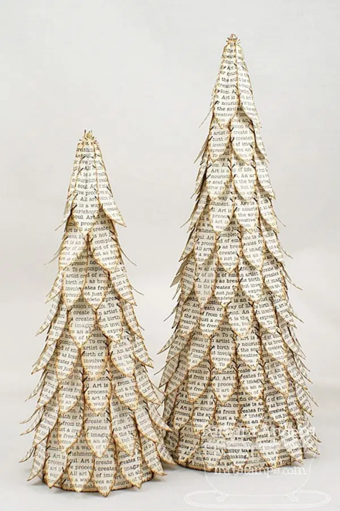 Crafting a Book into a Christmas Tree