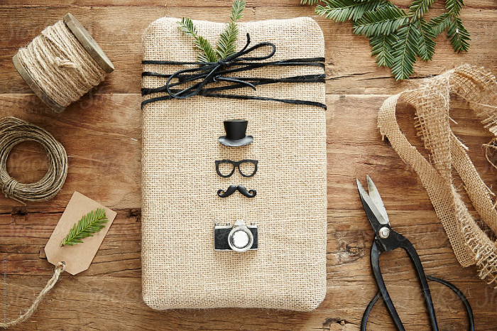 Burlap And Twine For Gift Wrapping Idea