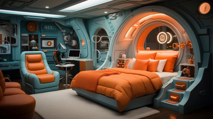 Elevate bedtime into a galactic adventure with a Star Wars-themed bedroom makeover.