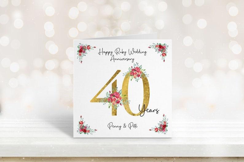 Things to take note when crafting 40th wedding anniversary wishes
