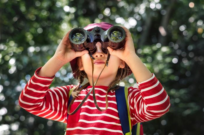 Fuel curiosity with a Kid-Friendly Binoculars and Explorer Kit.