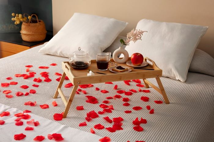 Infuse your bedroom with love and warmth through heartfelt Valentine's Day decor that creates an intimate and romantic sanctuary.