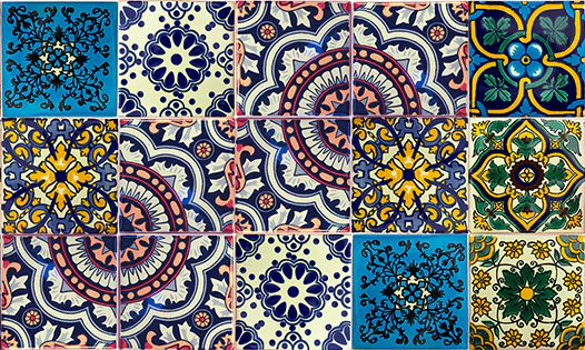 Hand-painted Mexican Tiles