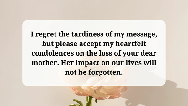 Words Of Sympathy For The Loss Of A Mom